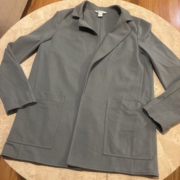 Athleta Eastbound Blazer Travel Jacket Stretch Green Fog Women's 8 - Picture 2 of 9